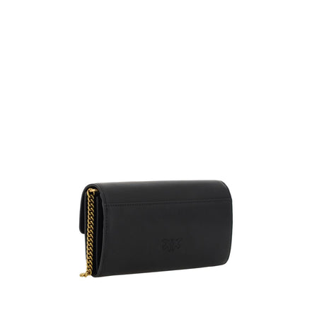 PINKO Black Calf Leather Wallet