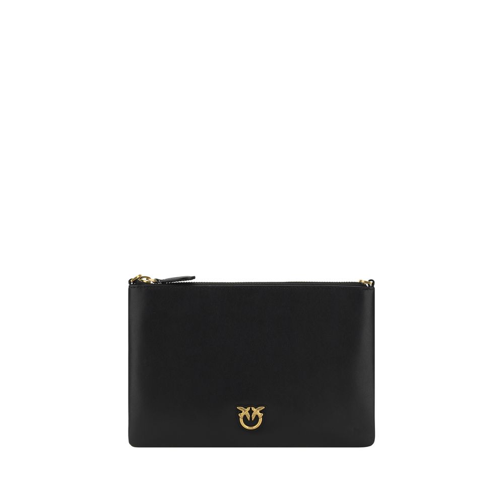 PINKO Black Compact Zip Shoulder Bag