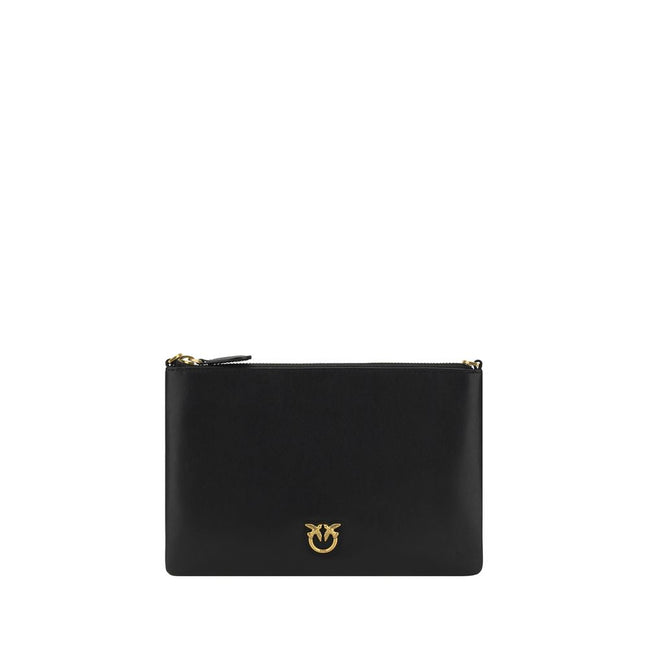 PINKO Black Compact Zip Shoulder Bag