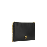 PINKO Black Compact Zip Shoulder Bag