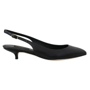 Chaussures à talons Dolce & Gabbana en cuir noir