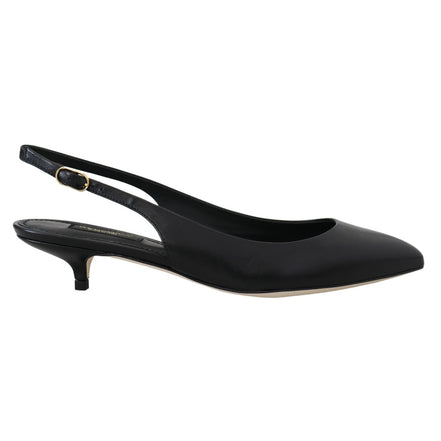 Chaussures à talons Dolce & Gabbana en cuir noir