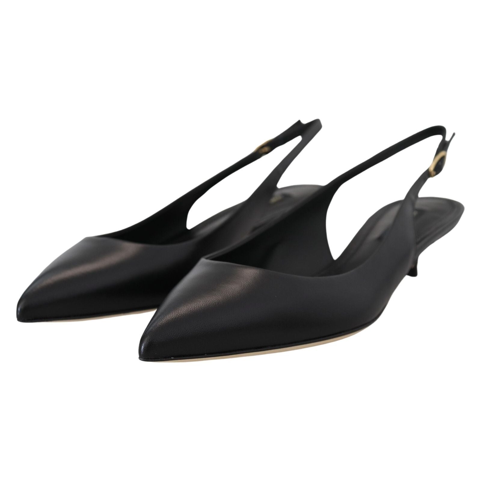 Chaussures à talons Dolce & Gabbana en cuir noir