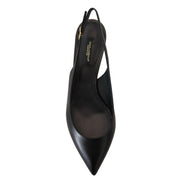 Chaussures à talons Dolce & Gabbana en cuir noir