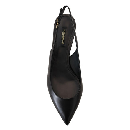 Chaussures à talons Dolce & Gabbana en cuir noir
