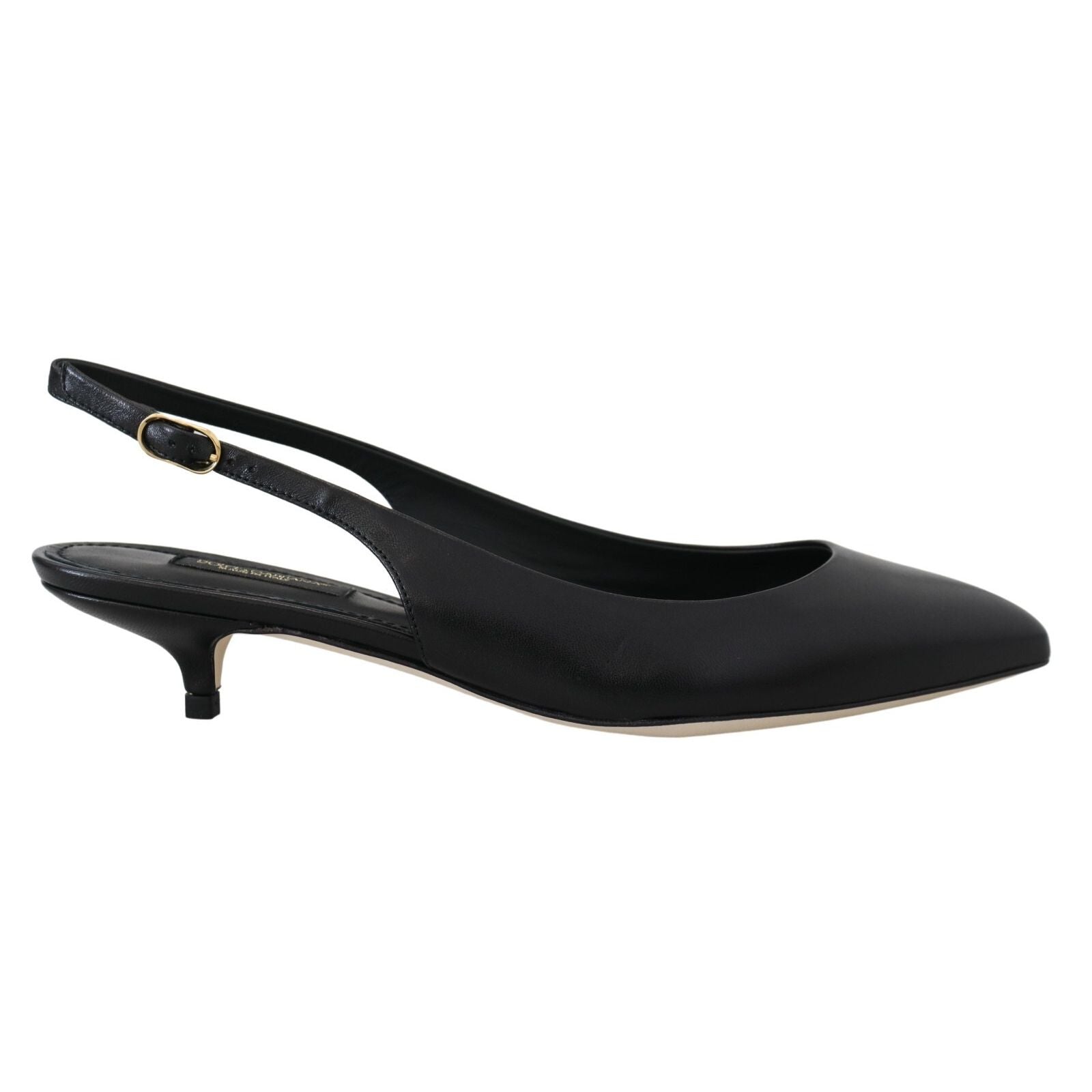 Chaussures à talons Dolce & Gabbana en cuir noir