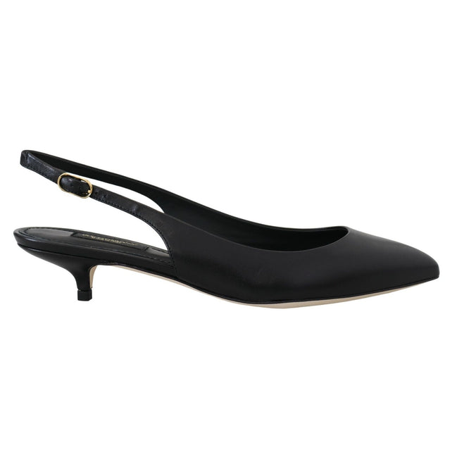 Chaussures à talons Dolce & Gabbana en cuir noir