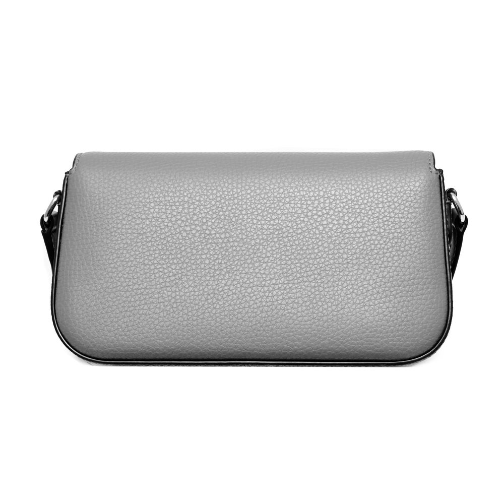Sac bandoulière en cuir gris Michael Kors
