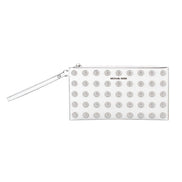 Borsa clutch in pelle bianca Michael Kors