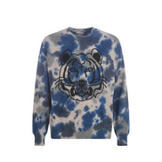 Sweat-shirt en coton gris Kenzo