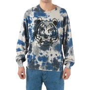Sweat-shirt en coton gris Kenzo