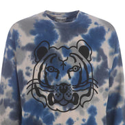 Sweat-shirt en coton gris Kenzo