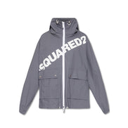 Dsquared² Grey Cotton Shell Jacket