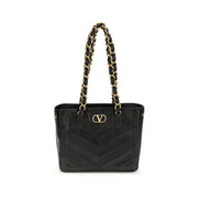 Sac à bandoulière Valentino Garavani en agneau noir Ovis Aries Aries