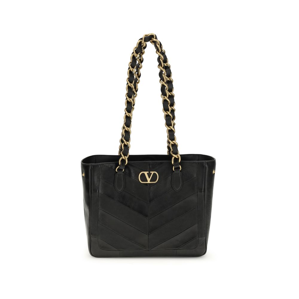 Sac à bandoulière Valentino Garavani en agneau noir Ovis Aries Aries