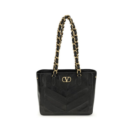 Sac à bandoulière Valentino Garavani en agneau noir Ovis Aries Aries