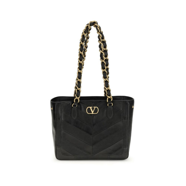 Sac à bandoulière Valentino Garavani en agneau noir Ovis Aries Aries