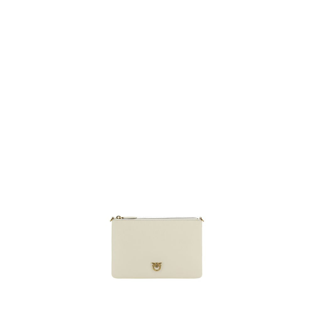 PINKO Beige Compact Zip Shoulder Bag