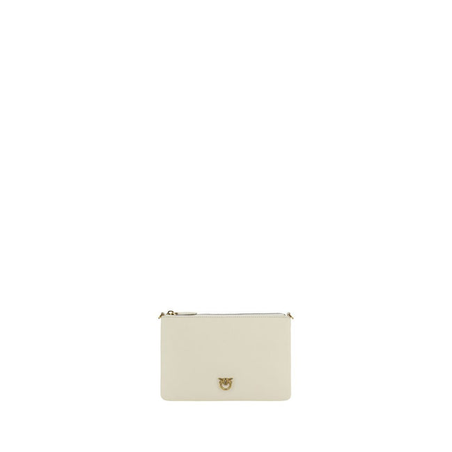 PINKO Beige Compact Zip Shoulder Bag