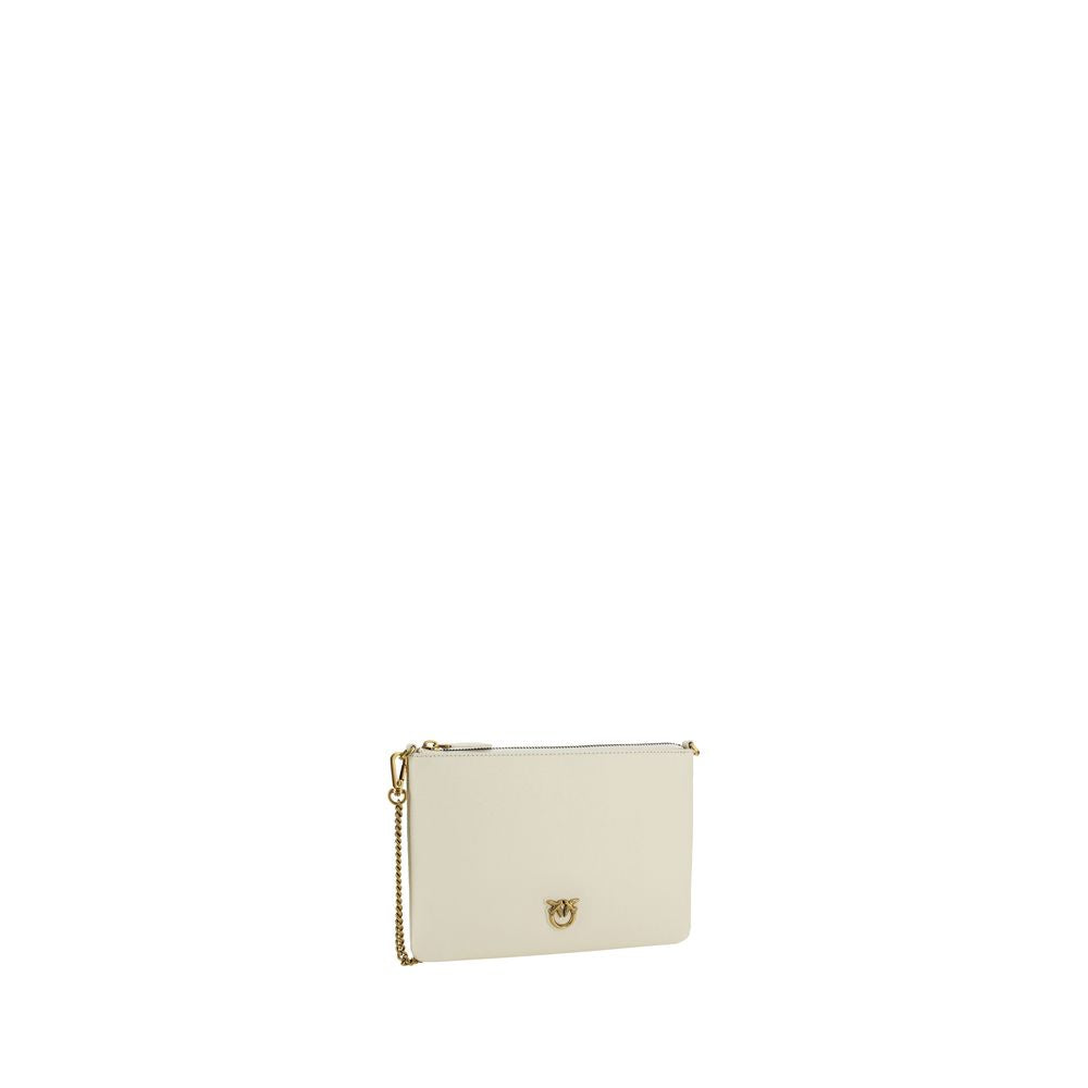 PINKO Beige Compact Zip Shoulder Bag