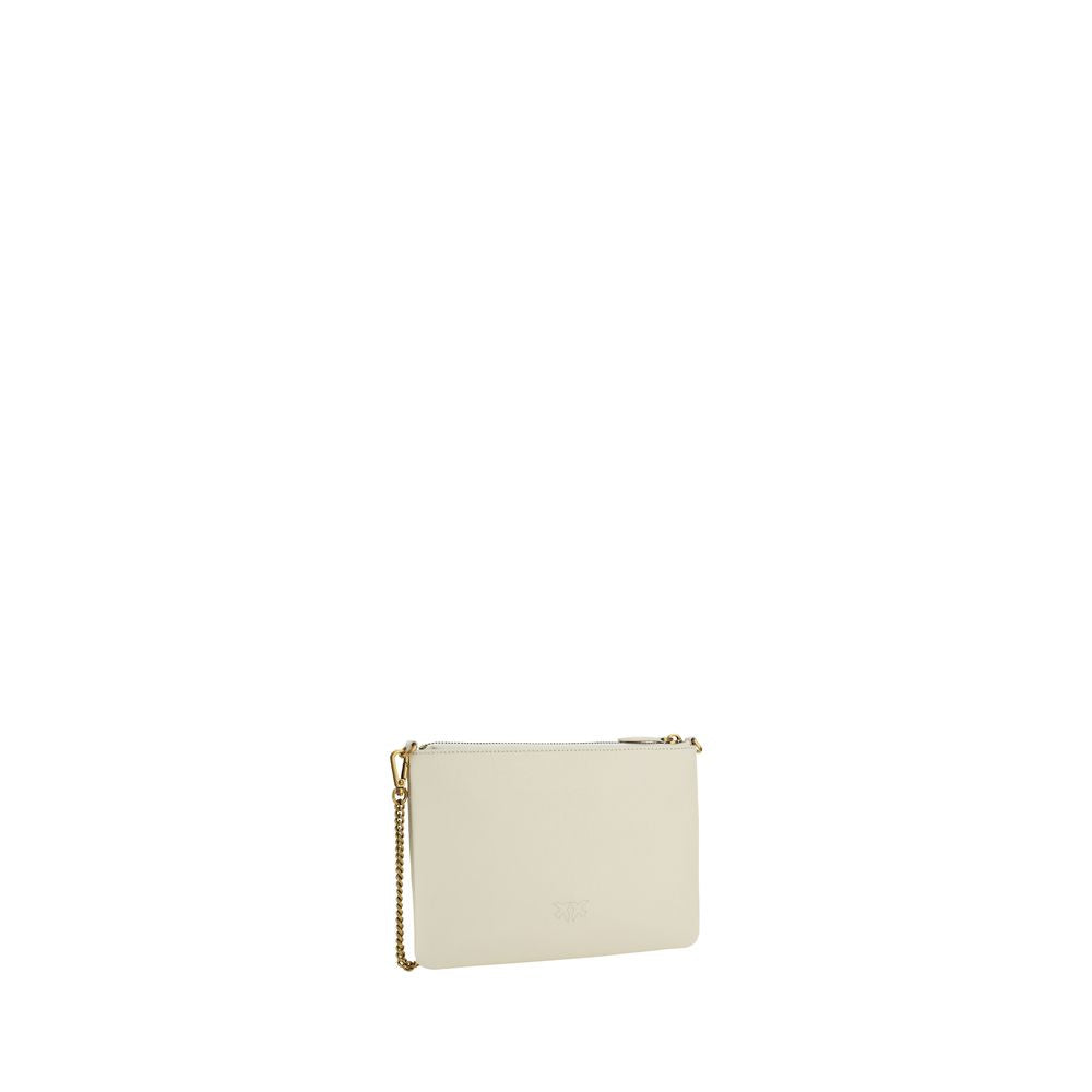 PINKO Beige Compact Zip Shoulder Bag