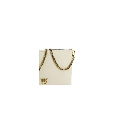 PINKO Beige Compact Zip Shoulder Bag