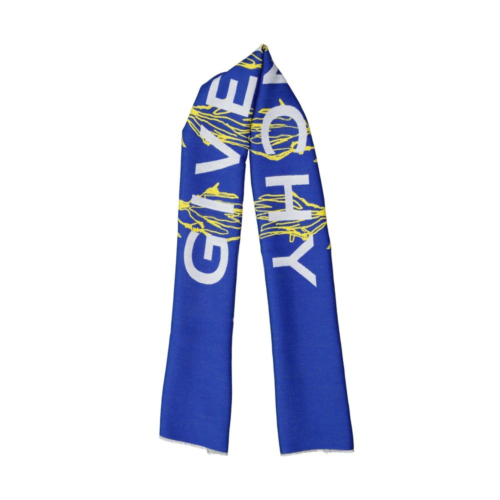Foulard di seta blu Givenchy