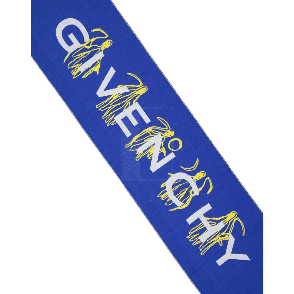 Foulard di seta blu Givenchy