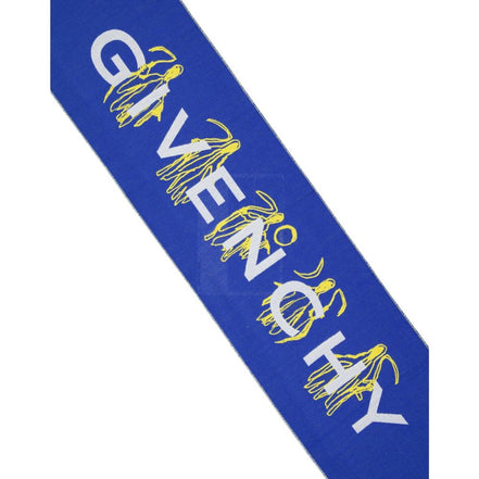 Foulard di seta blu Givenchy