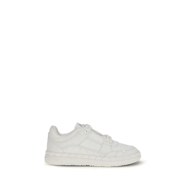 Baskets basses Valentino Garavani en cuir de veau blanc Bos Taurus