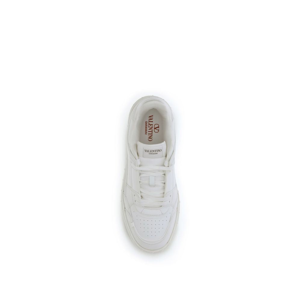 Baskets basses Valentino Garavani en cuir de veau blanc Bos Taurus