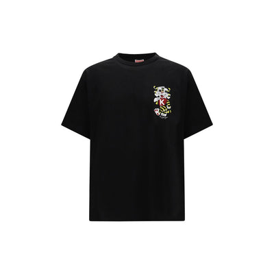T-Shirt Nera in Cotone Kenzo