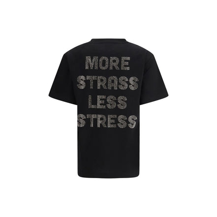 PINKO Black Rhinestone T-Shirt