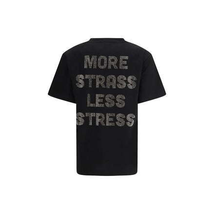 PINKO Black Rhinestone T-Shirt