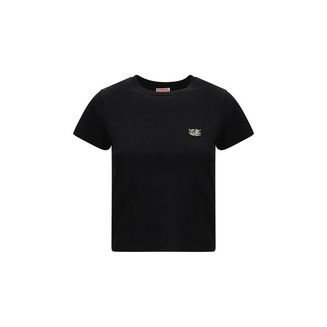 T-Shirt Nera in Cotone Kenzo