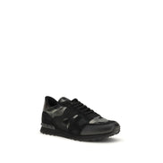 Sneakers sportive Valentino Garavani in pelle di vitello nera Bos Taurus