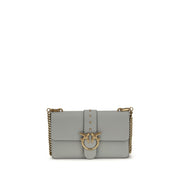 PINKO Gray Simply Love One Shoulder Bag