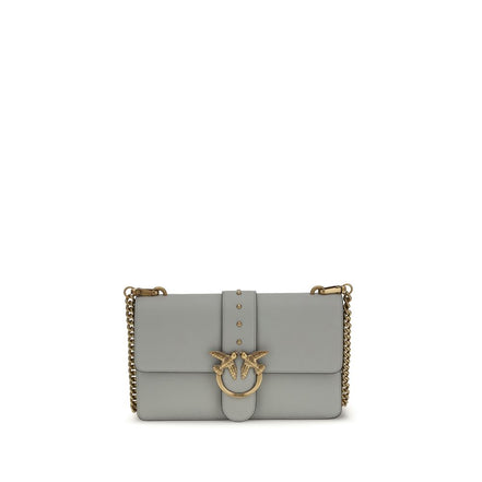 PINKO Gray Simply Love One Shoulder Bag