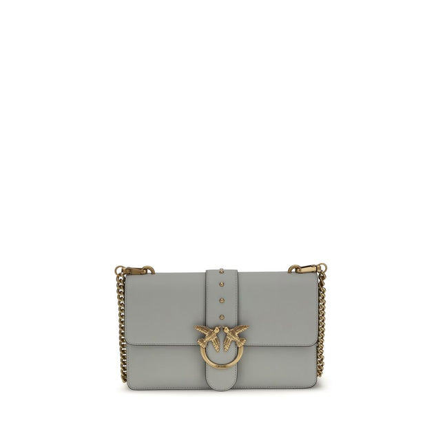 PINKO Gray Simply Love One Shoulder Bag