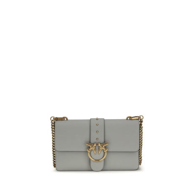 PINKO Gray Simply Love One Shoulder Bag