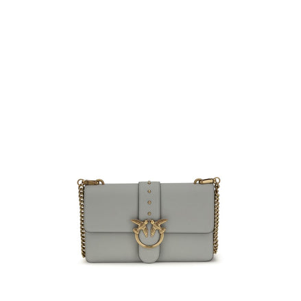PINKO Gray Simply Love One Shoulder Bag