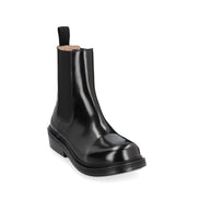 Bottes Chelsea Bottega Veneta en cuir de veau noir