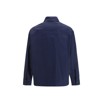 Manteau Balmain en coton bleu