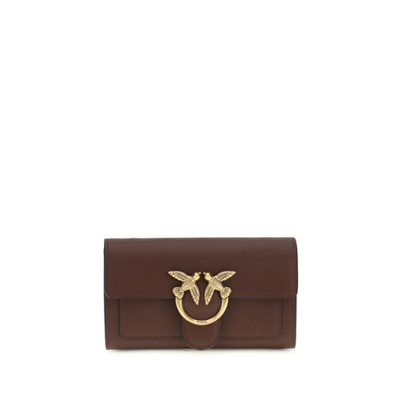 PINKO Brown Love One Chain Wallet