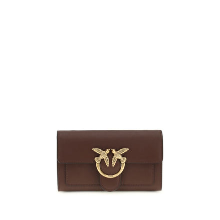 PINKO Brown Love One Chain Wallet