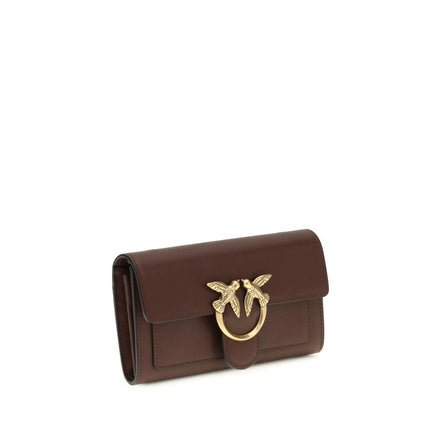 PINKO Brown Love One Chain Wallet