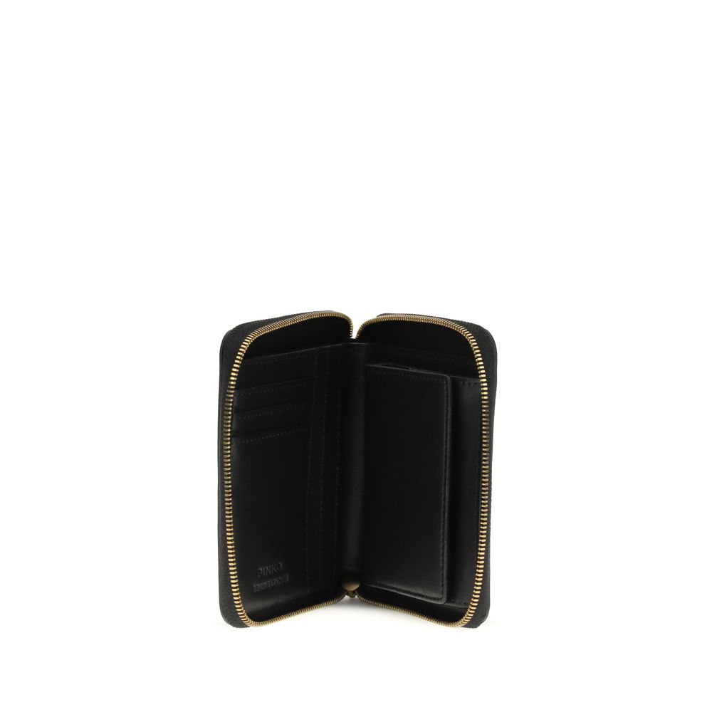 PINKO Black Zip-Around Wallet