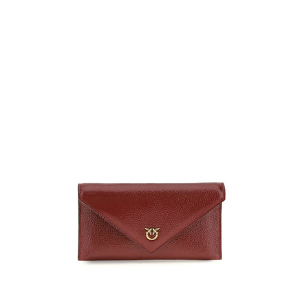 PINKO Bordeaux Love Birds Clutch Bag