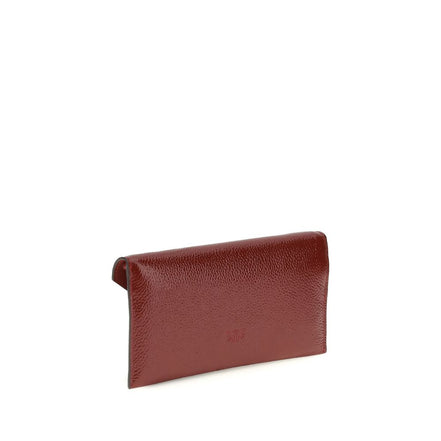 PINKO Bordeaux Love Birds Clutch Bag