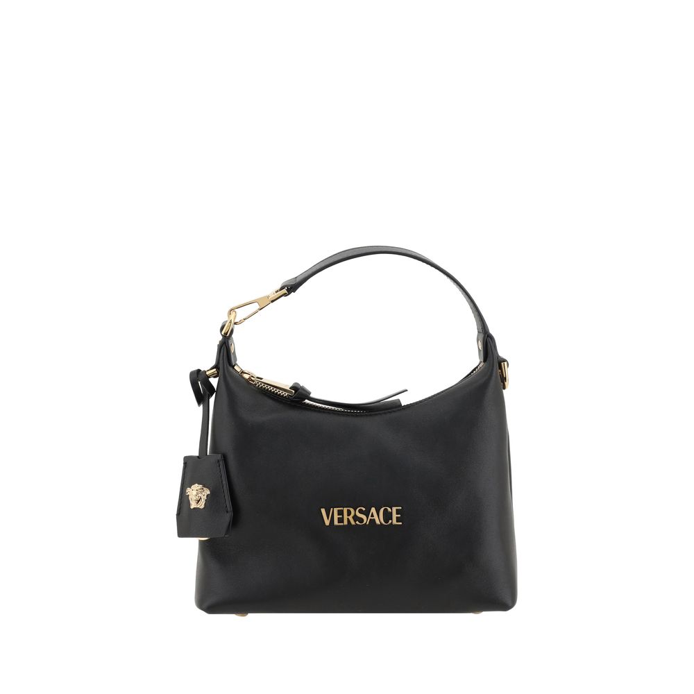 Versace Black Calf Leather Handbag